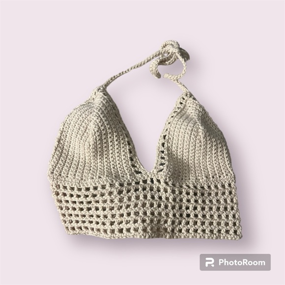 handmade crochet bra top. - Picture 1 of 3